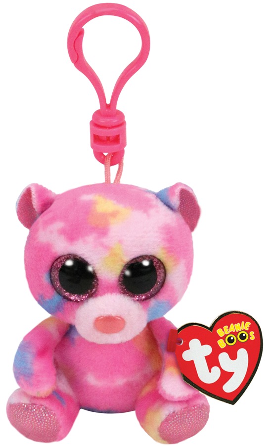 Ty Beanie Boo's: Franky Pink Bear - Clip-on Plush image