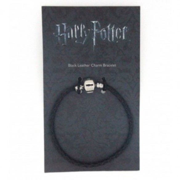 Harry Potter: Black Leather Charm Bracelet - Extra Small image