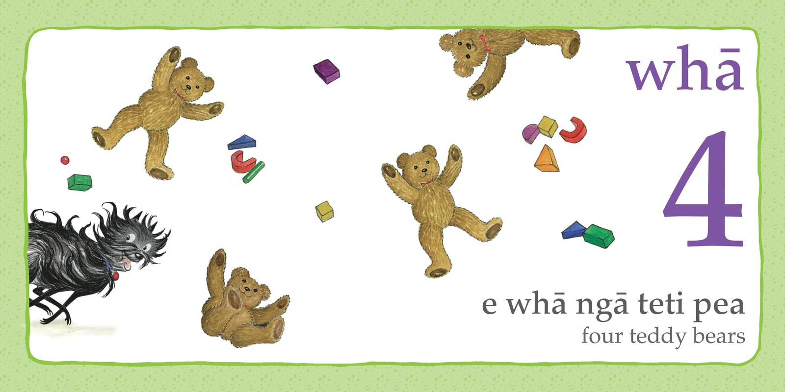 Hairy Maclary and Friends: 123 in Maori and English by Lynley Dodd image