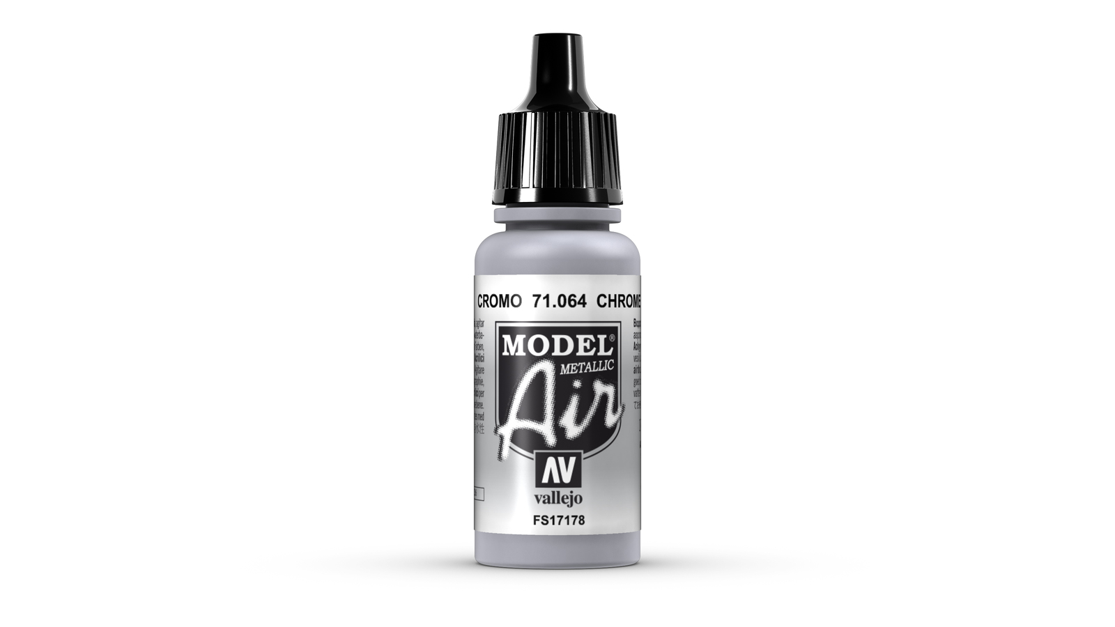 Vallejo Model Air Chrome Acrylic Paint 17ml image