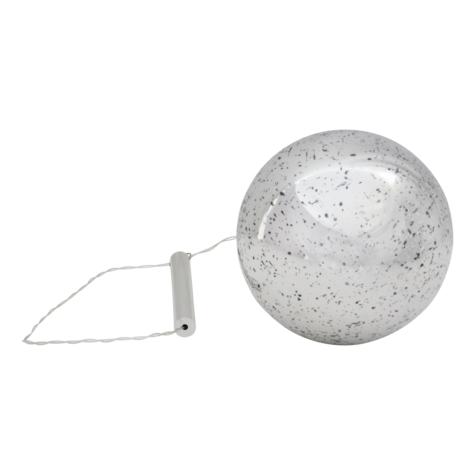 Hanging LED Small Glass Bauble - Mercury (12cm) image