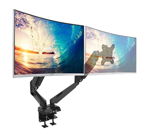 Gorilla Arms Dual Gas Spring Integrated Monitor Mount image