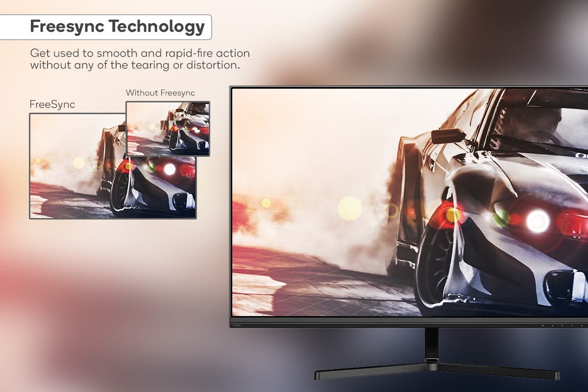 Kogan 27" QHD IPS FreeSync 75Hz Frameless Monitor at Mighty Ape NZ