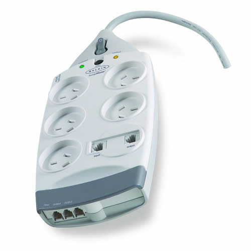 Belkin Superior Series 5-Way (2m Cord) + TEL + RJ45 image