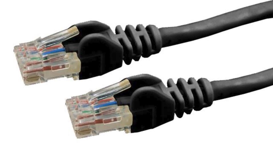 DYNAMIX Cat6 UTP Patch Lead (T568A Specification) 250MHz Slimline Snaggles Moulding - Black (0.3m) image