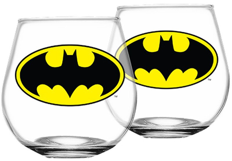 Batman Set of 2 Globe Glasses