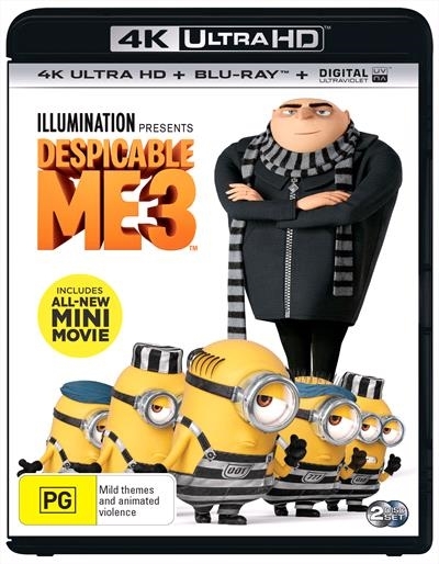 Despicable Me 3 on Blu-ray, UHD Blu-ray