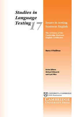 Issues in Testing Business English by Barry O'Sullivan image