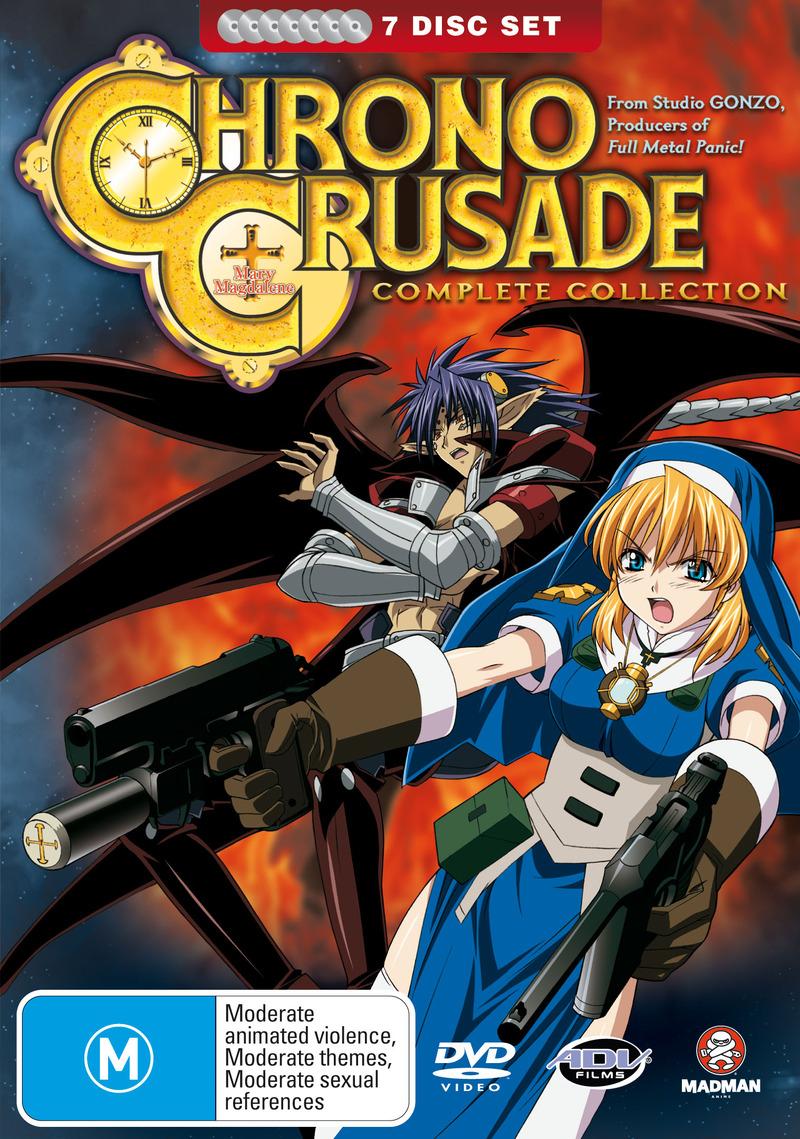Chrono Crusade - Complete Collection (7 Disc Fatpack) on DVD image