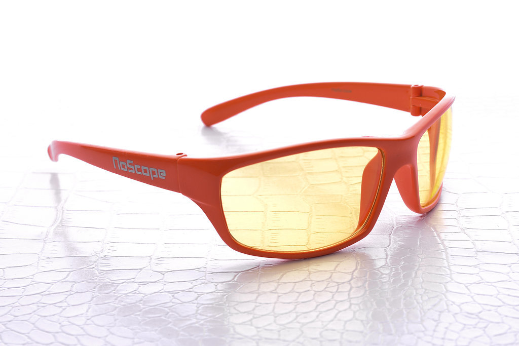 NoScope Minotaur Computer Gaming Glasses - Hellfire Orange for PC Games image