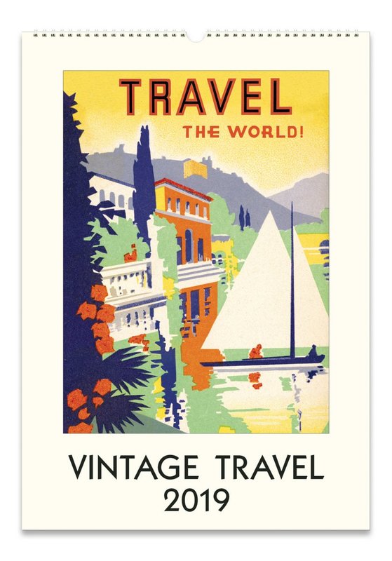 Vintage Travel 2019 Wall Calendar