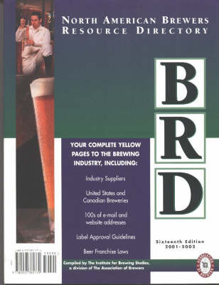 North American Brewers Resource Directory: 2001-2003 on Paperback by Institute for Brewing Studies