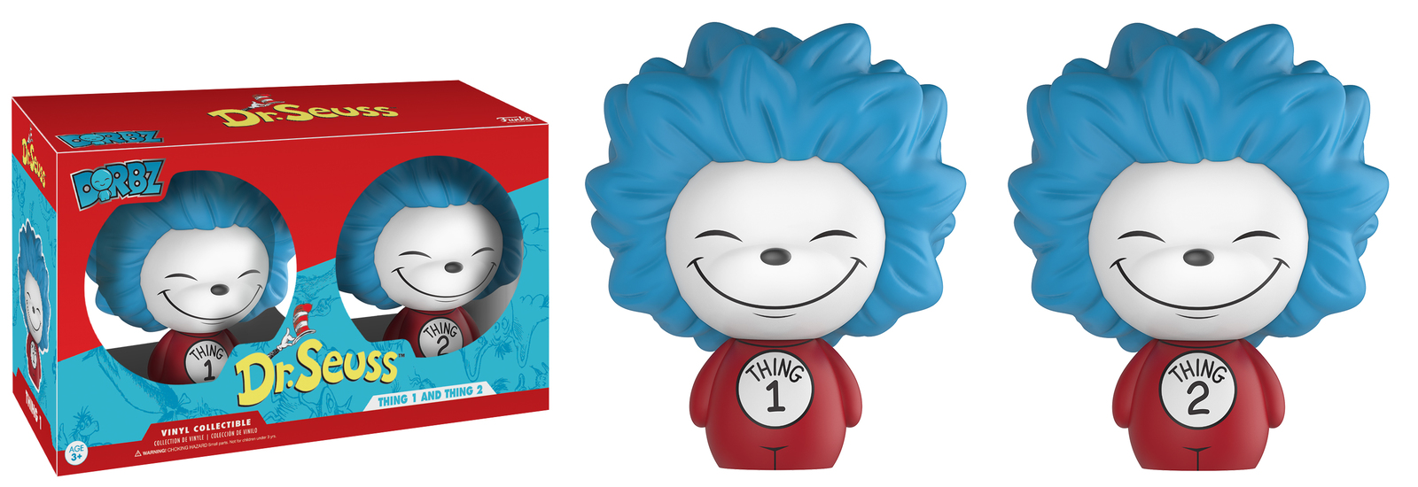 Dr. Seuss - Thing 1 & Thing 2 Dorbz Vinyl 2-Pack image