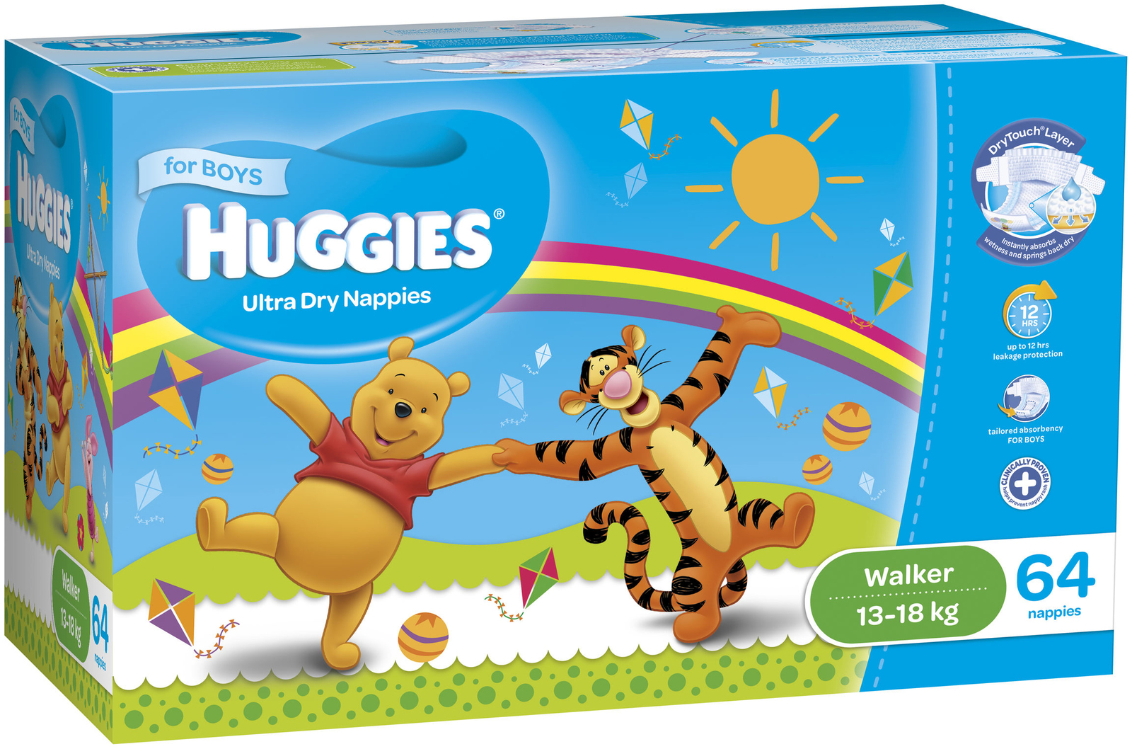 Huggies Ultra Dry Nappies: Jumbo Pack - Walker Boy 13-18kg (64) image
