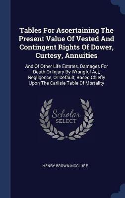 Tables for Ascertaining the Present Value of Vested and Contingent Rights of Dower, Curtesy, Annuities image