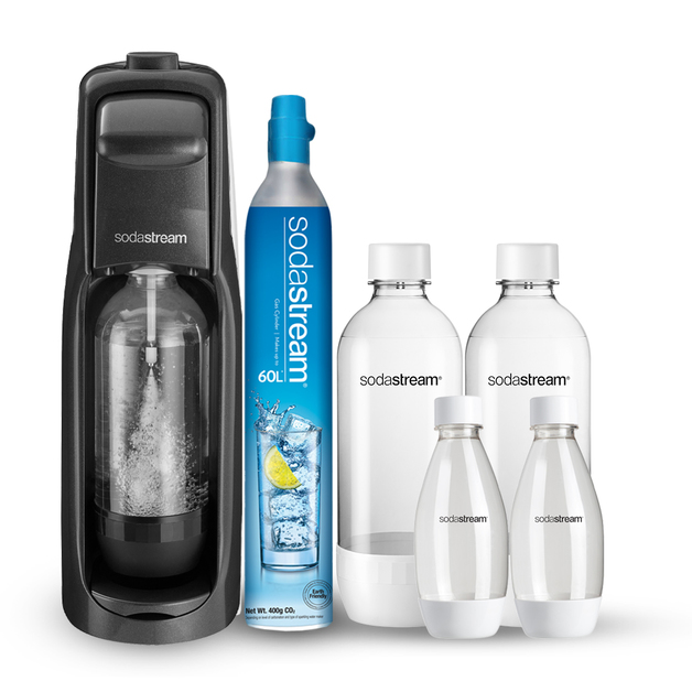 Buy SodaStream Jet Mega Pack Black at Mighty Ape NZ