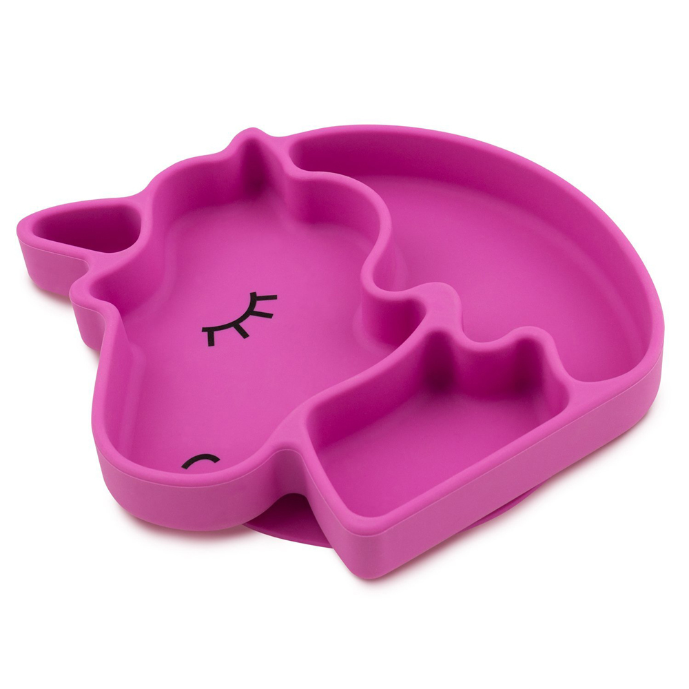 Bumkins: Silicone Grip Dish - Unicorn image