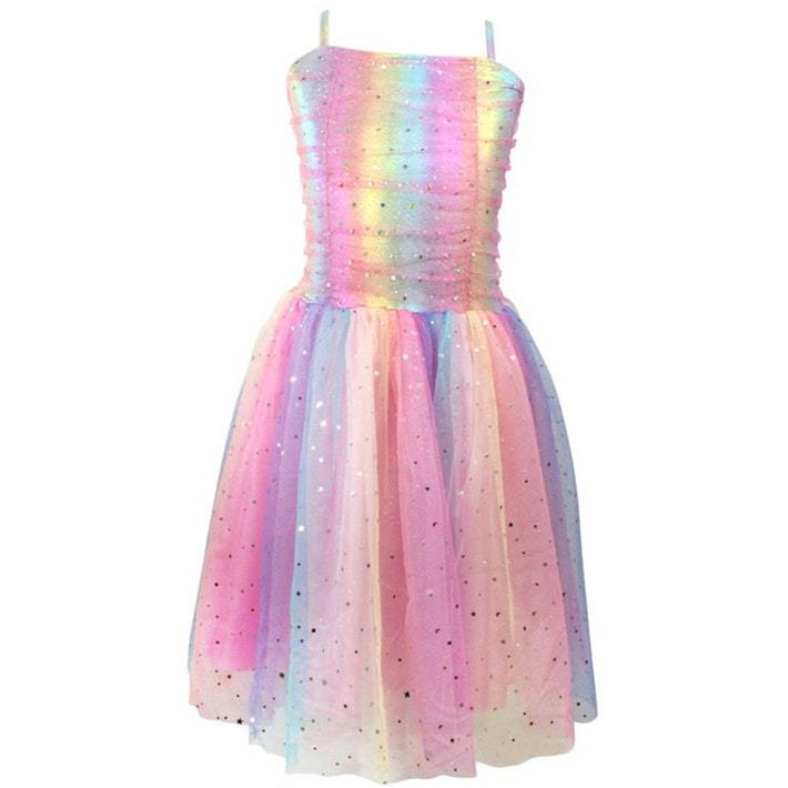 Buy Pastel Rainbow Party Dress (Size 5/6) at Mighty Ape Australia