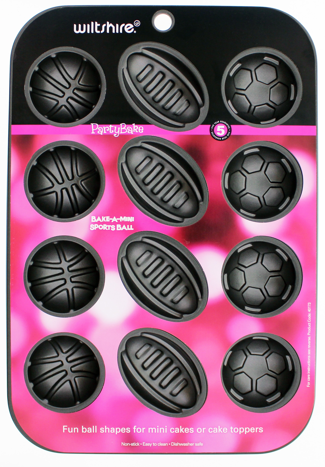 Bake a Mini Sports Ball Cake Pan (Set of 2) at Mighty Ape NZ