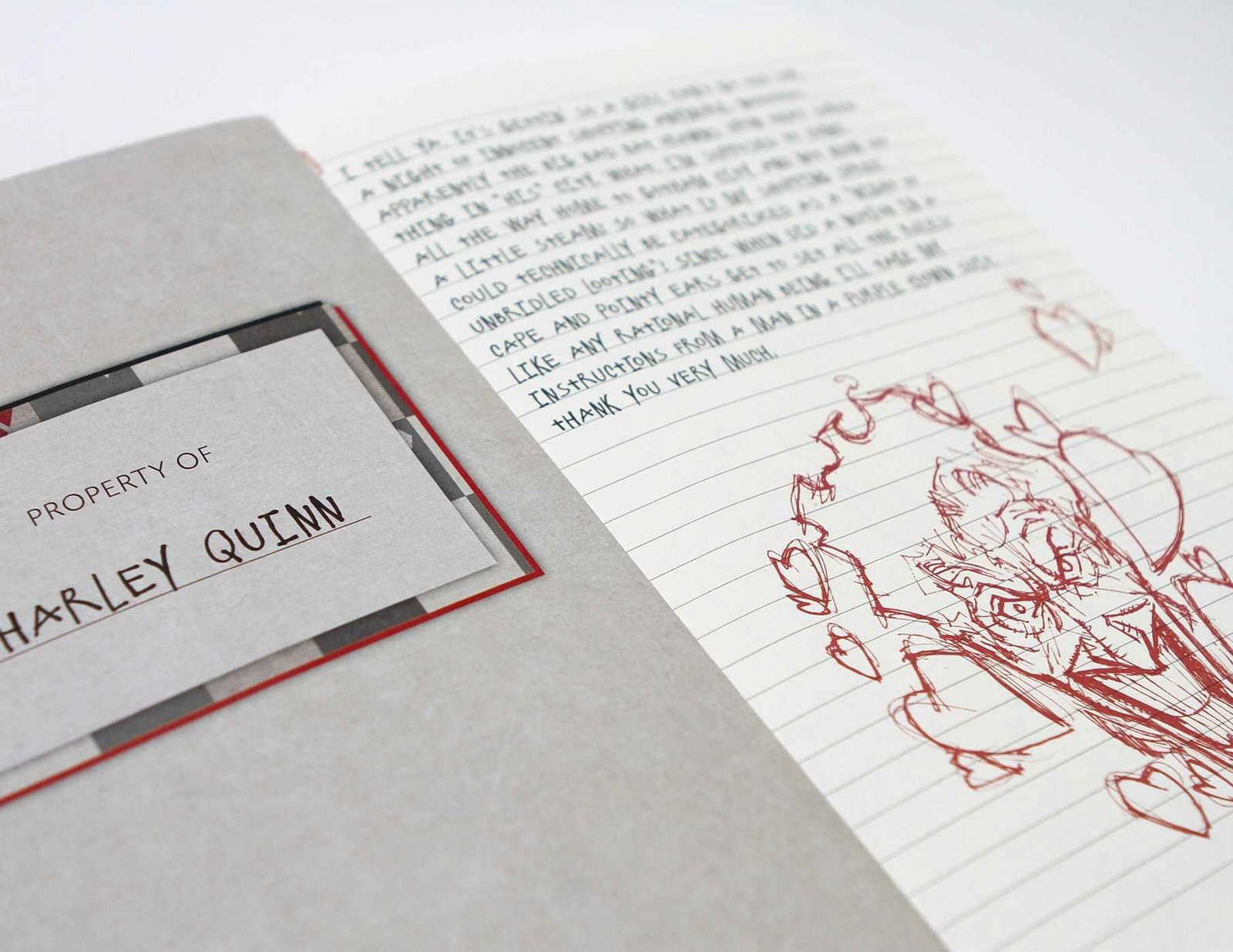 Harley Quinn Hardcover Ruled Journal by Matthew K Manning image