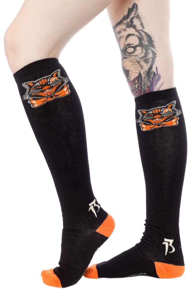 Sourpuss: 17" Socks - Black Cats image