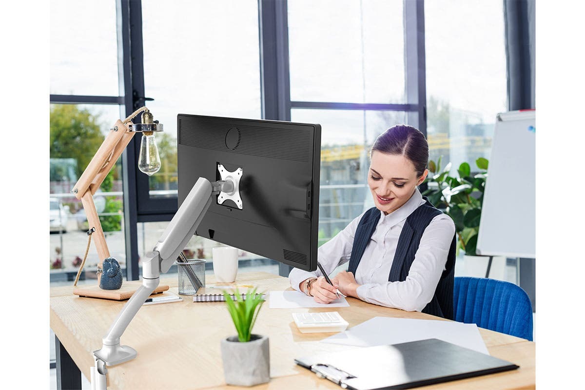 Kogan Full Motion Gas Spring Single Monitor Mount at Mighty Ape NZ