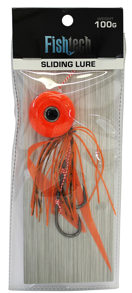 Fishtech 100g Slippery Slider Lure - Orange image
