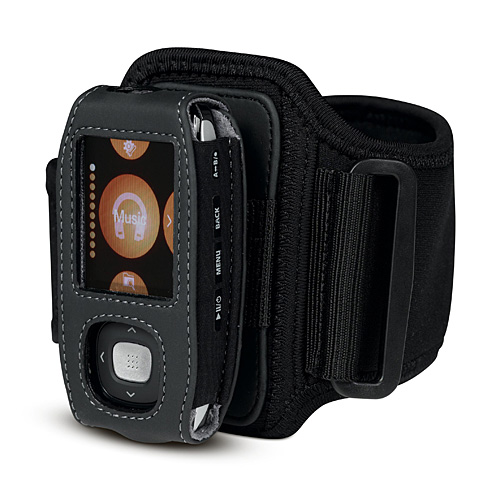 Belkin Neoprene Sports Armband/Belt Clip case for  Samsung T9 Black image