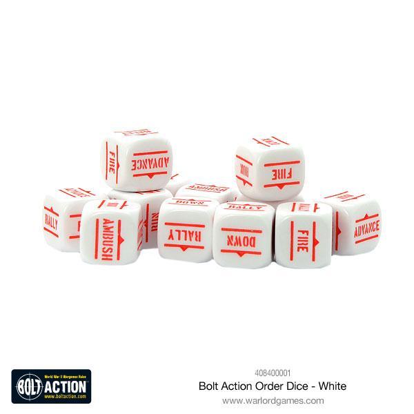Bolt Action White Order Dice pack image