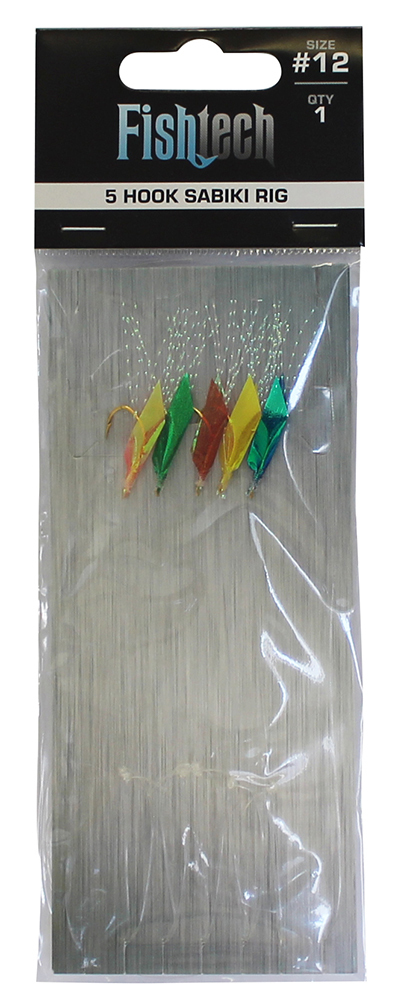 Fishtech 5 Hook Sabiki Rig - Size 12 image