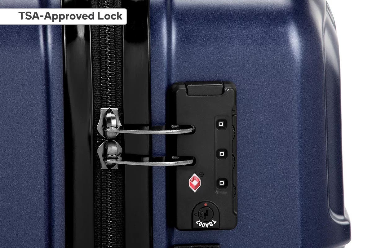 Orbis 3 Piece Kuredu Spinner Luggage Set (Midnight Blue) at Mighty Ape NZ