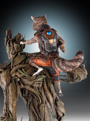 Guardians of the Galaxy Rocket Raccoon & Groot Statue image