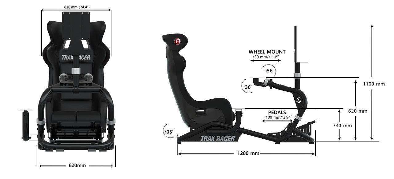 Trak Racer TR8 MK3 Premium Racing Simulator Cockpit for image