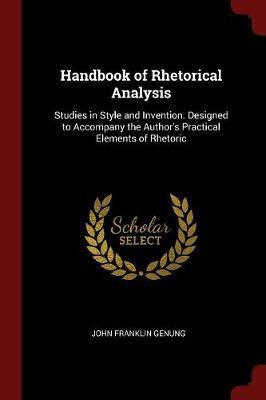 Handbook of Rhetorical Analysis image