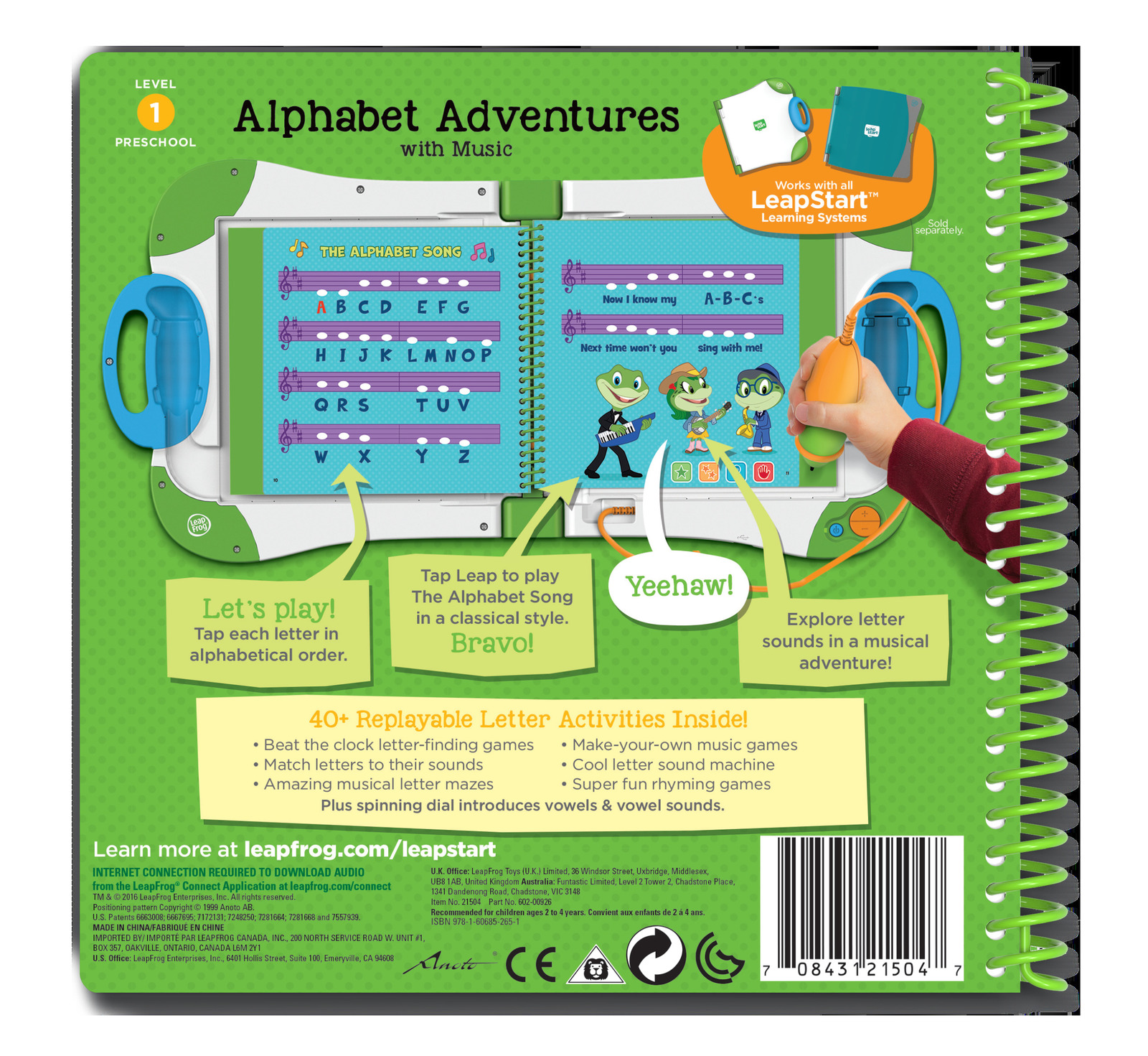 Leapstart: Alphabet Adventures - Activity Book (Level 1)