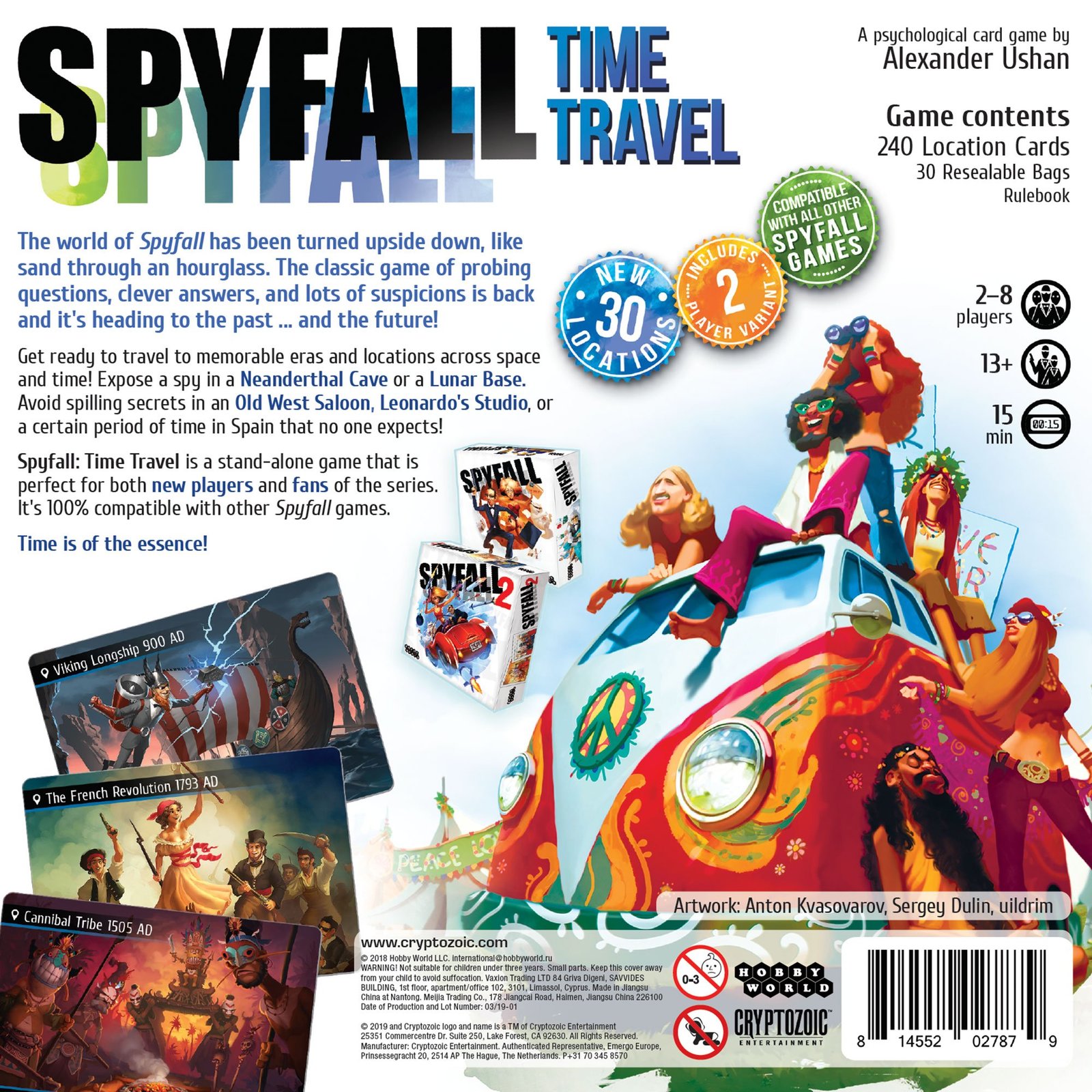 Spyfall Time Travel Board Game at Mighty Ape NZ