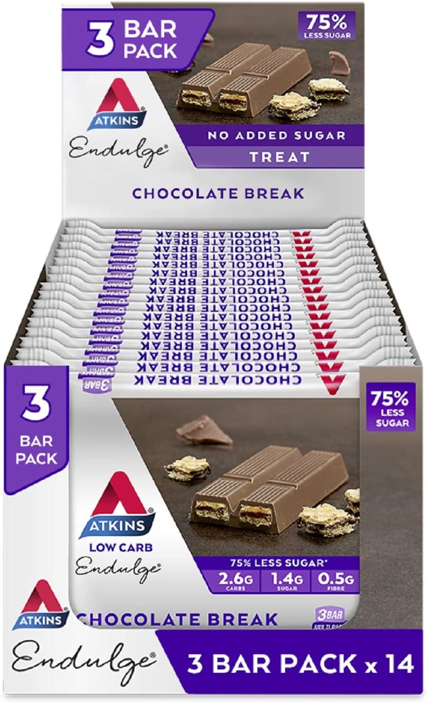 Buy Atkins Endulge Chocolate Break 3 Bar Pack x 14 at Mighty Ape NZ
