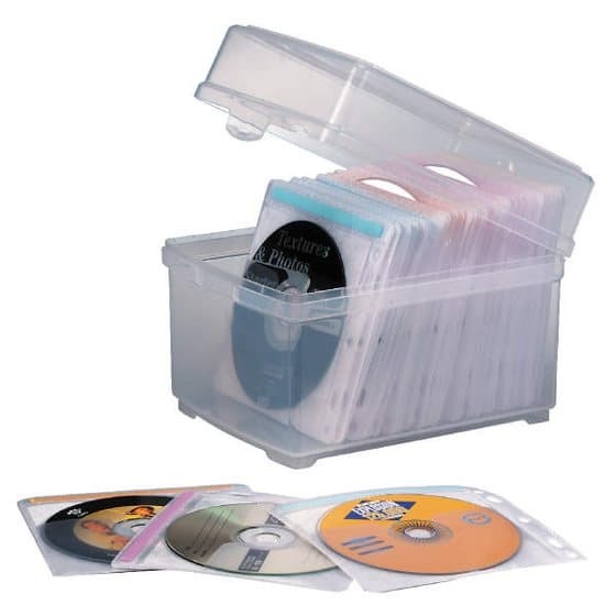 Kensington CD/DVD Storage Box With 50 Sleeves at Mighty Ape NZ