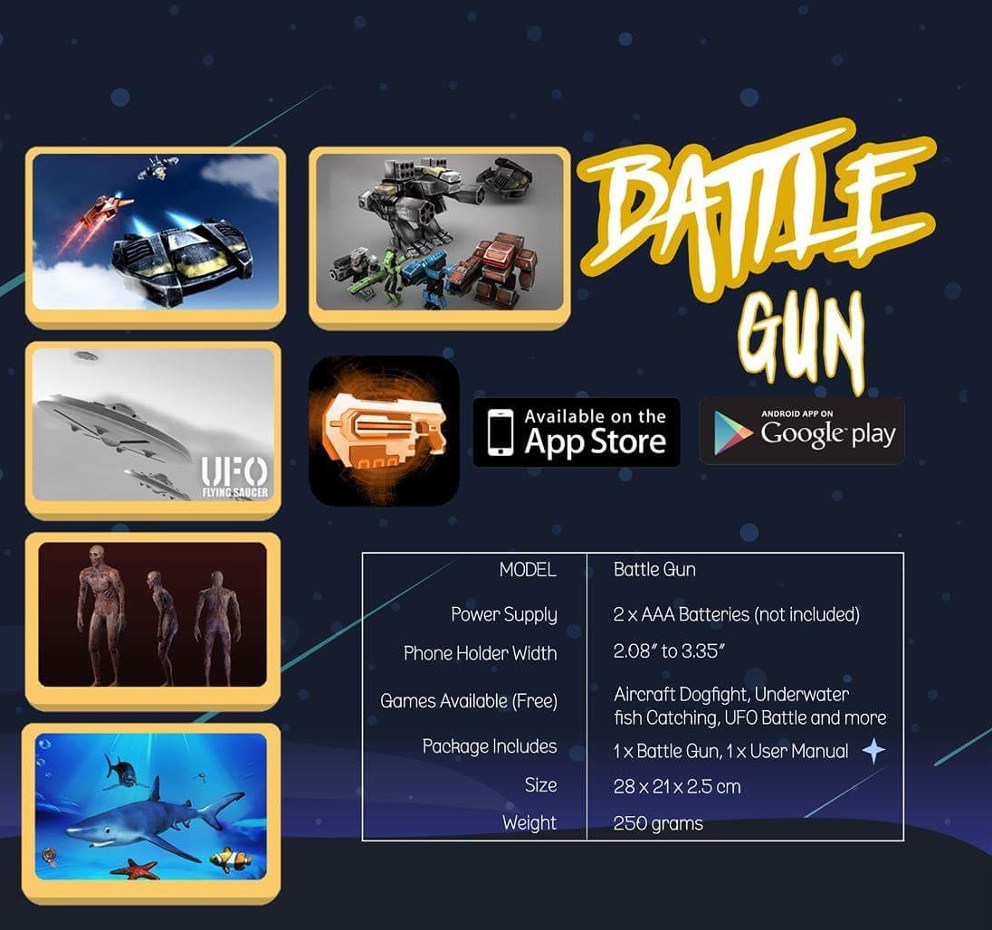 Battle Gun - Augmented Reality Gaming & Entertainment Gun image