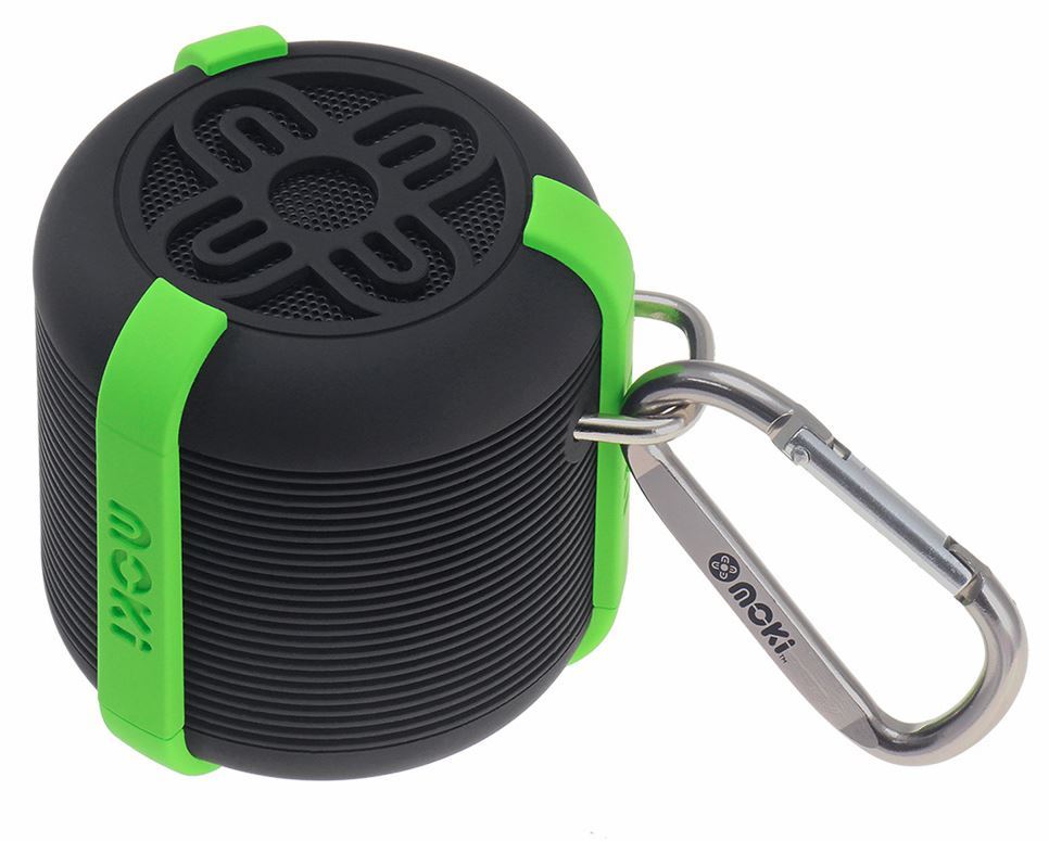 Moki AquaBass Waterproof Bluetooth Speaker - Black/Green