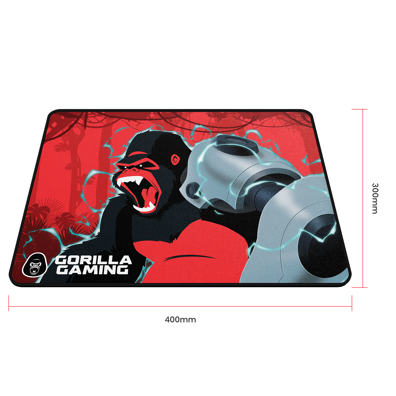 Gorilla Gaming Mouse Pad Neon Red PC InStock Buy Now at