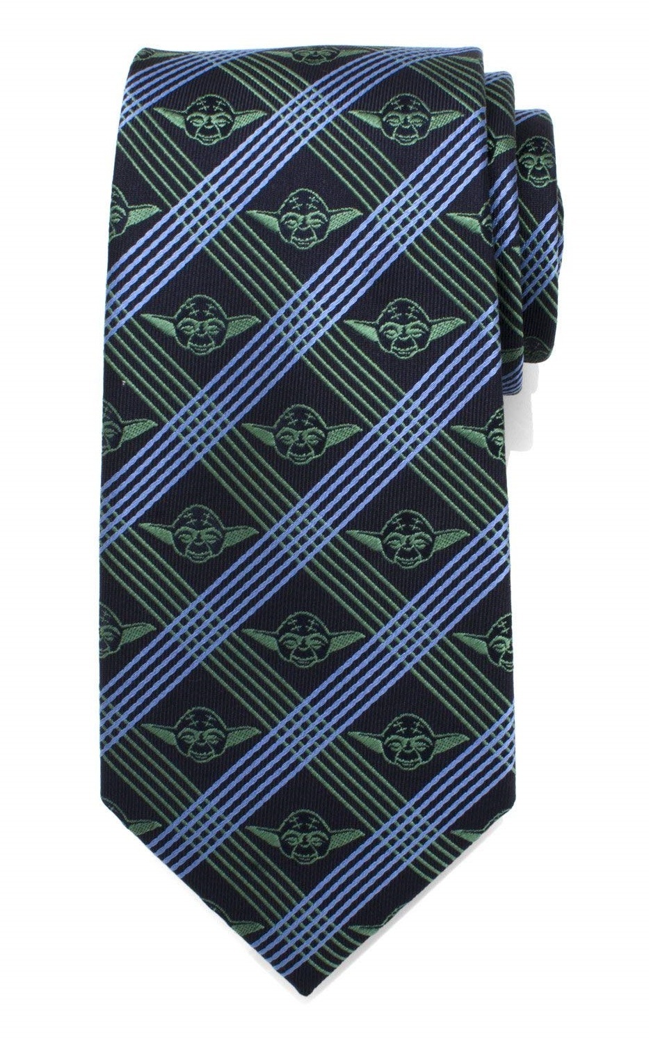 Yoda (Navy) - Modern Plaid Tie image