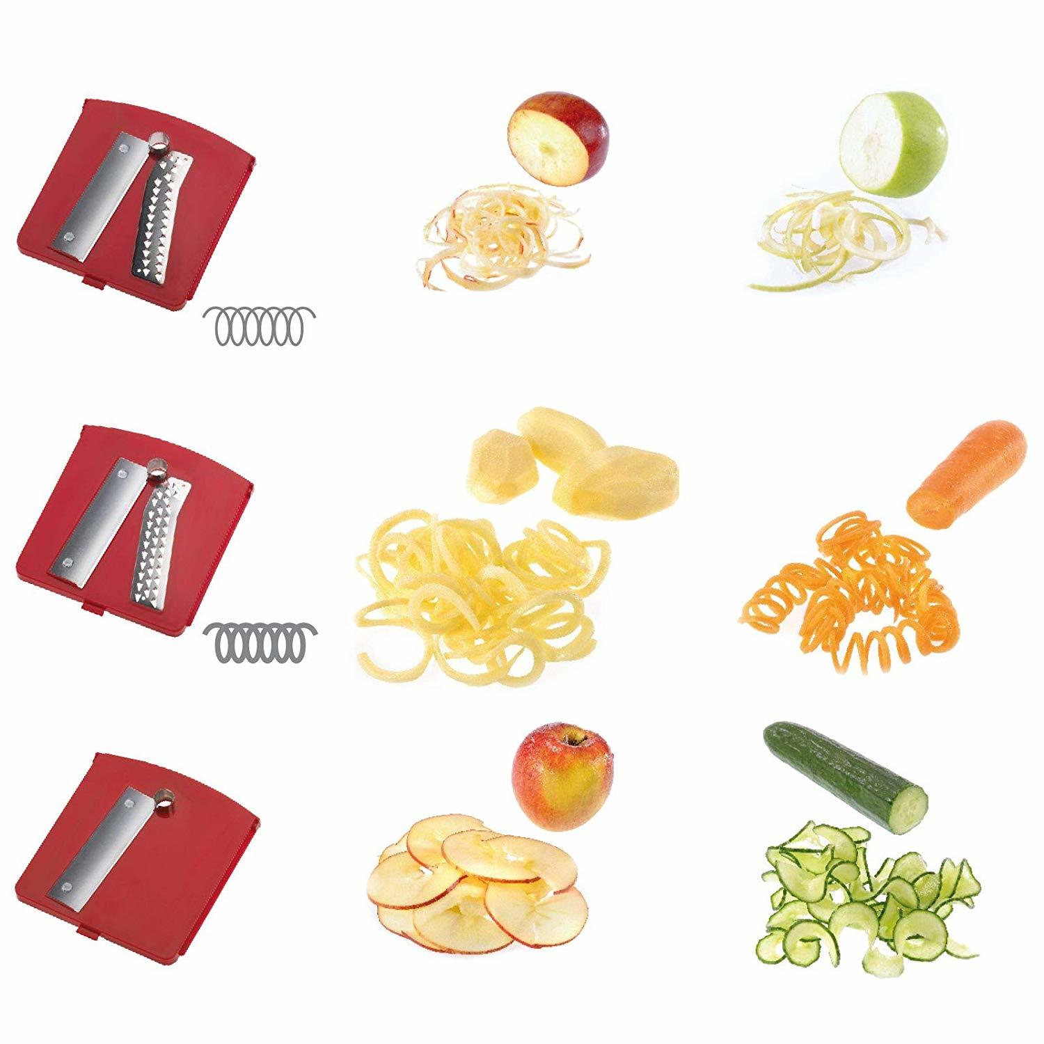 Stainless Steel Tri-Blade Vegetable Spiralizer image
