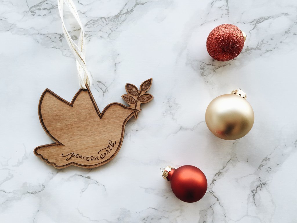 Cardtorial Christmas Ornament - Dove image