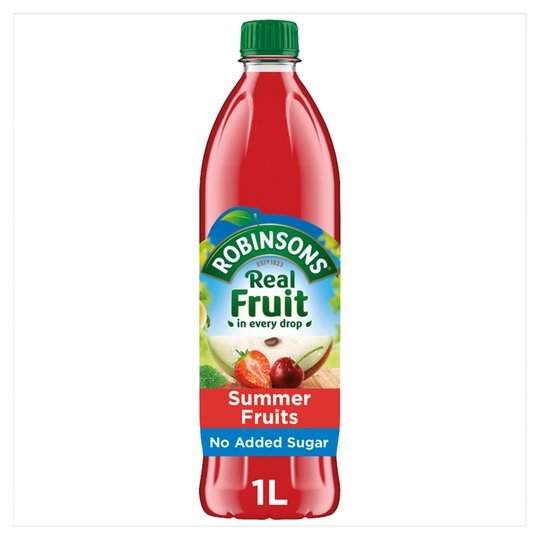 Robinsons Summer Fruits Squash No Added Sugar (1L) image