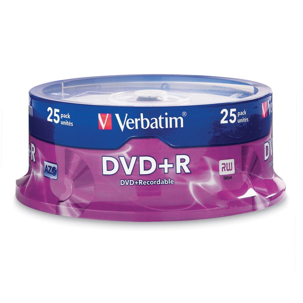 Verbatim DVD+R 4.7GB Spindle 16x (25 Pack)