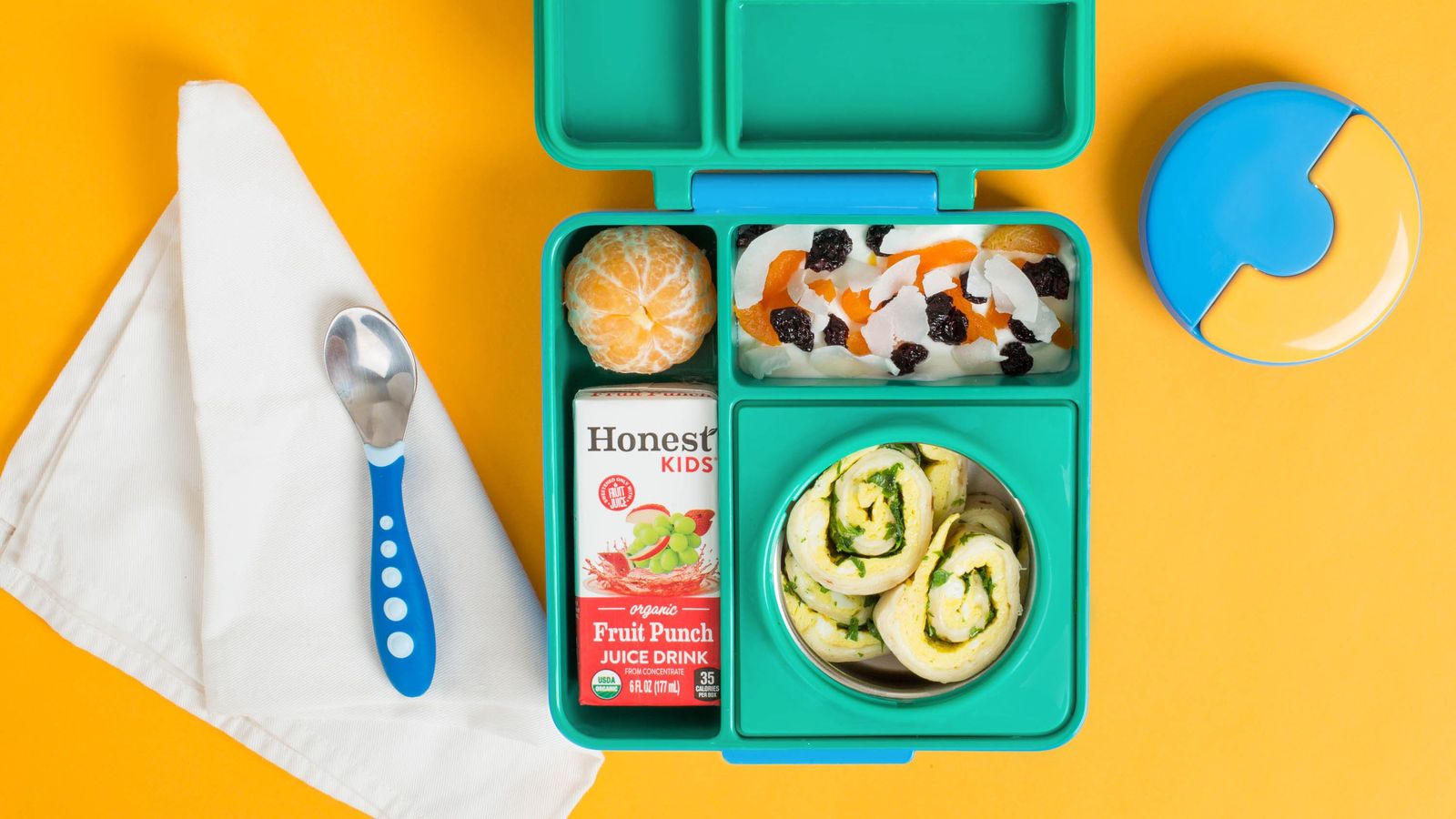 OmieBox Kids ThermosInsulated Bento Box Meadow at Mighty Ape