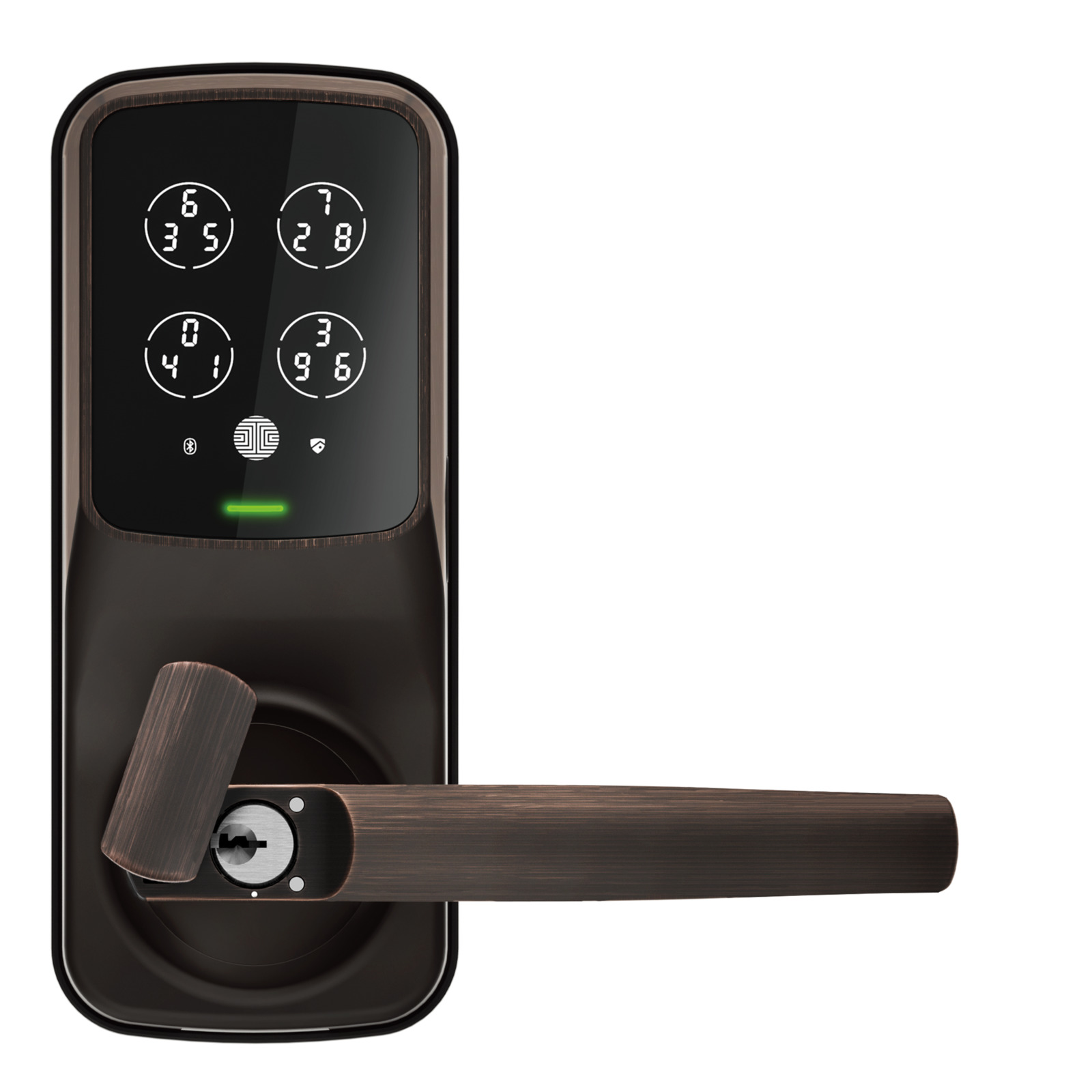 Lockly Secure Plus Latch Lock Fingerprint BT - Matte Black