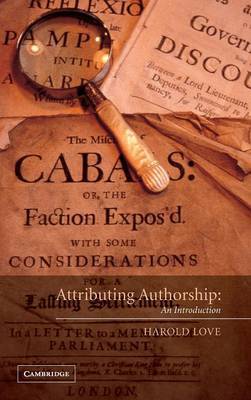 Attributing Authorship by Harold Love image