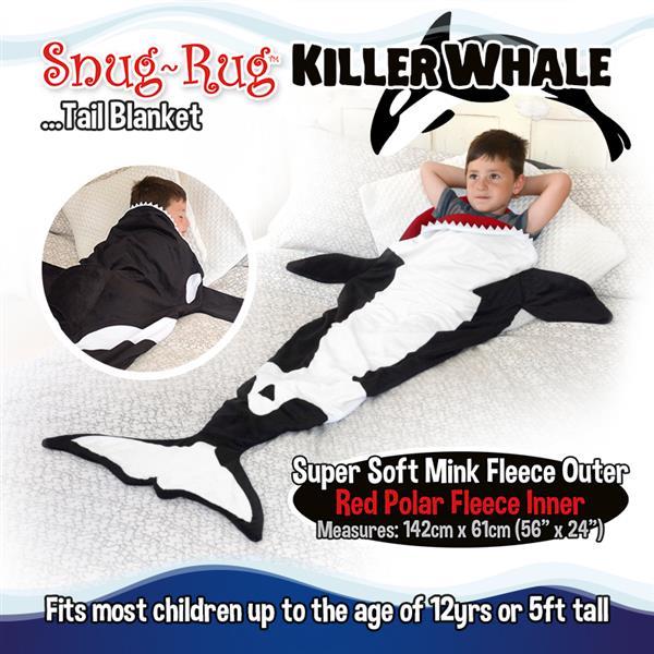 Snug-Rug Killer Whale Tail Blanket image